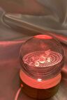 3D Led Işık Cam Küre Çok Işıklı Ahşap Samanyolu Güneş Sistemi