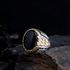 Senin Silver – Miras 925 | Geleneksel Motifli Gümüş Erkek Yüzük