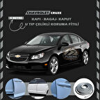 Chevrolet Oto Araç Kapı Koruma Fitili 5metre Parlak Gri Renk