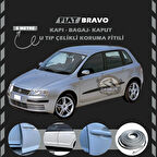 Fiat Bravo Oto Araç Kapı Koruma Fitili 5metre Parlak Gri Renk