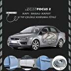 Ford Focus 2 Oto Araç Kapı Koruma Fitili 5metre Parlak Gri Renk