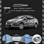 Honda City Oto Araç Kapı Koruma Fitili 5metre Parlak Gri Renk