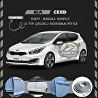 Kia Ceed Oto Araç Kapı Koruma Fitili 5metre Parlak Gri Renk