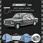 Murat 124 Oto Araç Kapı Koruma Fitili 5metre Parlak Gri Renk