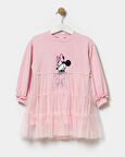 Kız Çocuk Minnie Mouse Pamuklu Tüllü Elbise