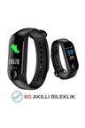 M3 Akıllı Saat Bileklik Nabız Tansiyon Ölçer Adım Sayar *Tüm Android ve IPhone Telefonlar İle Bağlantı Kurulabilir