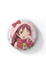Puella Magi Madoka Magica Temalı 1 Adet Rozet 58 Mm