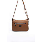 Silver Polo  Kadın Çapraz Çanta 818-45669 SILVER POLO ÇAPRAZ Kadın ÇANTASI M86 KARAMEL-MAT KAHVE