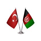 Afganistan İkili Masa Bayrağı