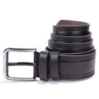 Dagoster DMK26-455 Siyah 4.5 cm Suni Deri Erkek Kemer