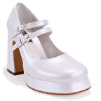 Dagoster DZA07-337566 Sedef Platform Topuklu  Kadın Ayakkabı