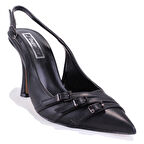 Dagoster DZA07-7311241 Siyah Klasik Topuklu Kadın Ayakkabı