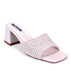 Dagoster DZA07-1296103 Sedef Topuklu Abiye Kadın Terlik