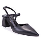 Dagoster DZA07-1296100 Siyah Klasik Topuklu Kadın Ayakkabı