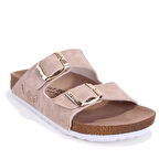 Fly Soft S901002 Bej Günlük Ortopedik Kız Çocuk Spor Terlik