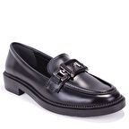 Dagoster DZA07-863701 Siyah Günlük Loafer  Kadın Ayakkabı