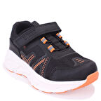 Vicco Tx-One 869F25K301 Siyah Oranj Ortopedik Günlük Erkek Çocuk Spor Ayakkabı