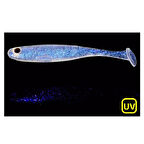 Major Craft Stabi Shad Slim 10cm Silikon Balık #06 Clear UV Blue