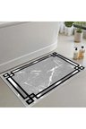 Banyo Paspası, Yumuşak Banyo Halısı, Kaymaz Dot Tabanlı, Yıkanabilir - 60x100