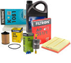 Chevrolet Aveo Filtron 1.2 Benzinli Motor Bakım Seti GM 10W40 4 LT Yağlı