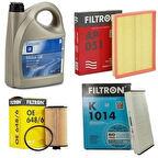 Opel Astra H Filtron A16XER/ Z16XER Benzinli Motor Bakım Seti GM 5W30 5 LT Yağlı