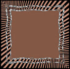 La Boutique Tivil İpek Eşarp 2132 - 12 Siyah - Kahverengi Karışık Desen