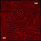 La Boutique Tivil İpek Eşarp 2134 - 03 Siyah Karışık Desen