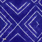 La Boutique Tivil İpek Eşarp 2184 - 01 Mavi Karışık Desen