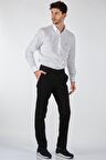 Ecer Slim Fit Dar Paça Normal Bel Siyah Erkek Pantolon 00536210