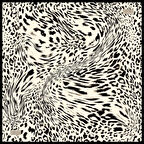 La Boutique Tivil Saf İpek Eşarp 237801 - 49023 Beyaz Karışık Desen