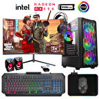 Xaser Xsr931 i5 4590 16GB Ram 1TB M.2 NVMe SSD 4GB RX550 Ekran Kartı 24" Curved Oyuncu Bilgisayarı