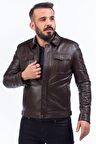 DERİCLUB E927 Gerçek Deri  Erkek Mont