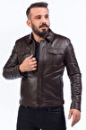 DERİCLUB E927 Gerçek Deri  Erkek Mont