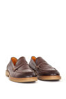 DERİCLUB Erkek Gerçek Deri Klasik Loafer FR 242025 KAHVERENGİ