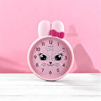 SAATDUKKANDUVAR'DAN ÇOCUK ODASI DUVAR SAATI  27X39 CM PEMBE RENK 