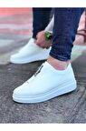 Wagoon WG010 Beyaz Cilt Erkek Casual Ayakkabı
