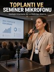 Kablosuz Çift Mikrofon Şarj Edilebilir Dijital Göstergeli