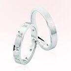 Beyaz Altın Alyans 4601