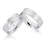 Beyaz Altın Alyans 4603-2