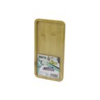 DİKDÖRTGEN AHŞAP BAMBU YAĞDANLIK ALTLIK MİNİ TEPSİ 12 X 23.4 X 0.8CM (4604)