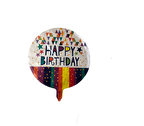 FOLYO BALON HAPPY BİRTHDAY RENKLİ ŞEKİLLİ 18'' DÜ 15TL