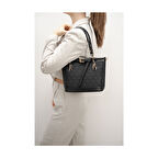 Silver Polo  Kadın Omuz Çantası 1155-46093 SILVER POLO Kadın ÇANTASI M178 SİYAH-MAT SİYAH