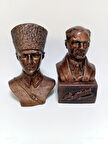Tedi Sanat Mustafa Kemal Atatürk Büst Heykel 2li