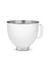 Kitchenaid 5KSM5SSBWH Stand White Mikser İçin 4,8 lt Paslanmaz Çelik Kase