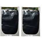 Kese Siyah %70 Floş (El geçmeli) 300 GSM (17 * 25cm),2 Adet, Derya Eren