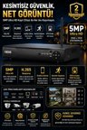 4 Kanal 5mp 2k Ultra Hd H265 Dvr Kayıt Cihazı - Yüz Tanıma - Wıfı - Araç Ve Insan Algılama