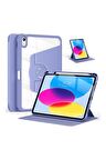  iPad Air 11 inç 2024 M2 Çipli 6.Nesil Uyumlu 360° Dönebilen Standlı Pino Tablet Kılıfı 