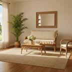 EL YAPIMI BULDAN YIKANMIS KETEN 4 TARAFI FIRFIRLI BANK MİNDERİ 110x50x5cm