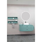 Fantasia 115 Cm Beyaz Lavabolu Banyo Dolabı - Raf Modüller Dahil