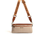 Silver Polo  Kadın Çapraz Çanta 1184-46751 SILVER POLO ÇAPRAZ Kadın ÇANTASI M132 BEJ-MAT TABA